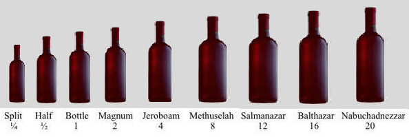 Wine Bottles Sizes
