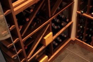 Custom Wine Cellar Racking - Diamond Bins