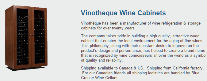 Vinotheque WIne Fridges