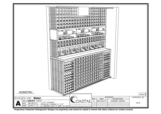 New Jersey Wine Cellar 3D Blueprint