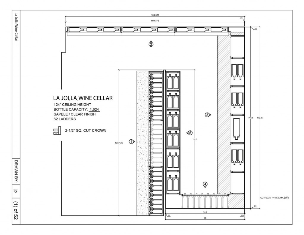 Wine Cellar Drawing Installation Canada Project