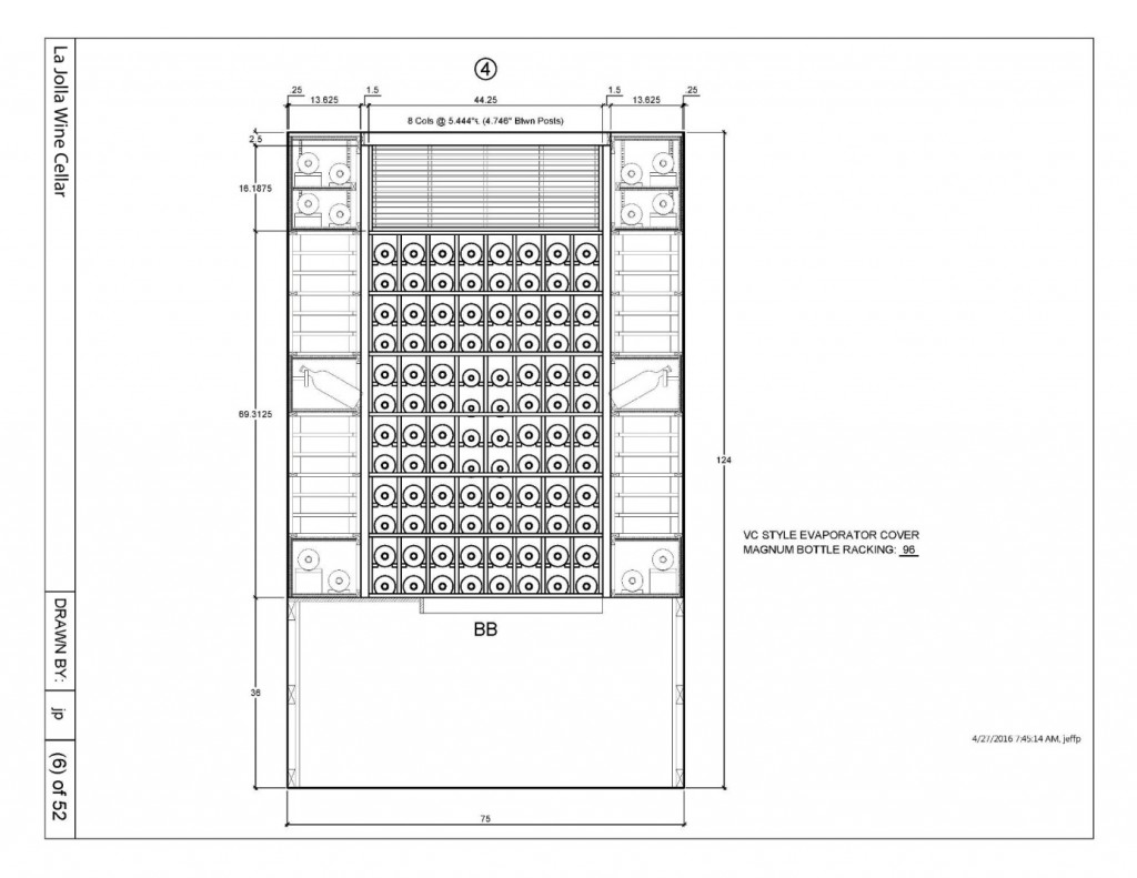 Wine Rack Design Canada Master Builders_Elevation 4