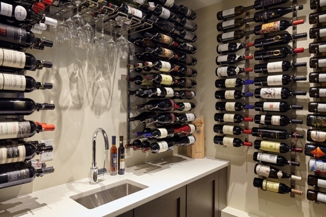 Sleek Metal Custom Wine Racks Designed for Vancouver Experts