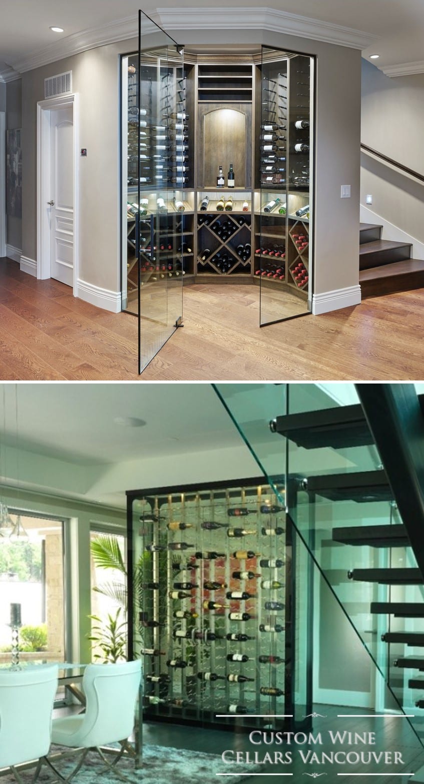 Glass Custom Wine Cellars Built by Vancouver Master Builders